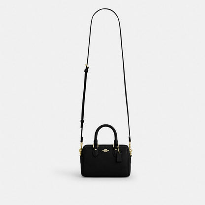 Coach Mini Rowan Crossbody Bag Gold Black