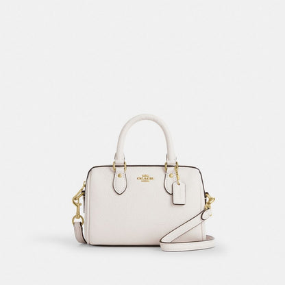 Coach Mini Rowan Crossbody Bag Gold Chalk