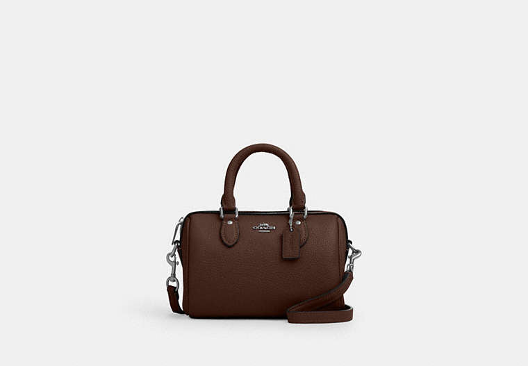 Mini Rowan Crossbody Bag Pebbled Leather-Silver-Maple Pebbled Leather-Silver-Maple