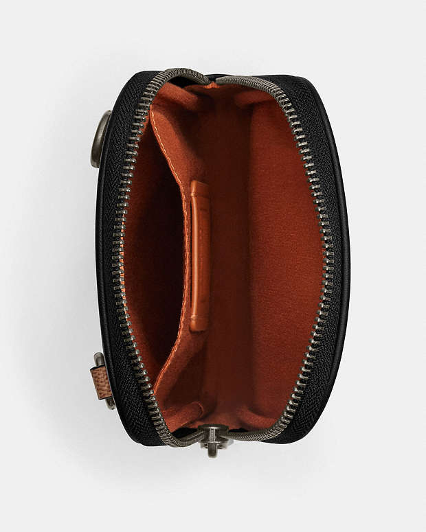 Aden Crossbody Bag In Signature Canvas Signature Canvas-Qb-Tan-Black Signature Canvas-Qb-Tan-Black