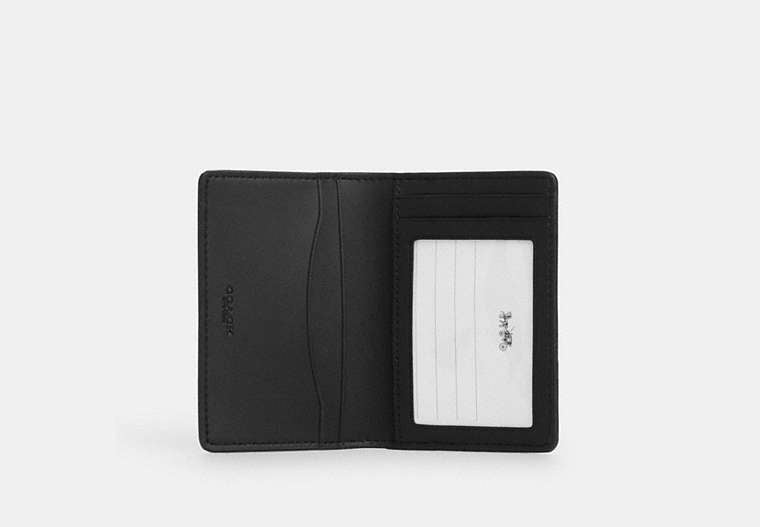 Id Wallet In Signature Canvas Tan & Black Tan & Black
