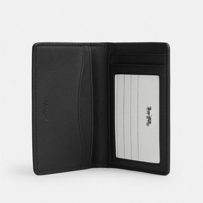 Coach ID Wallet In Signature Canvas Black Signature