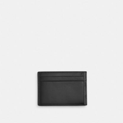 Coach Compact Billfold Wallet In Signature Canvas Charcoal/Black