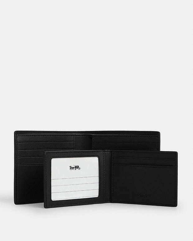 3 In 1 Wallet In Signature Canvas Signature Canvas-Chalk & Black Signature Canvas-Chalk & Black