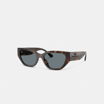 Coach Geometric Cat Eye Sunglasses Dark Tortoise