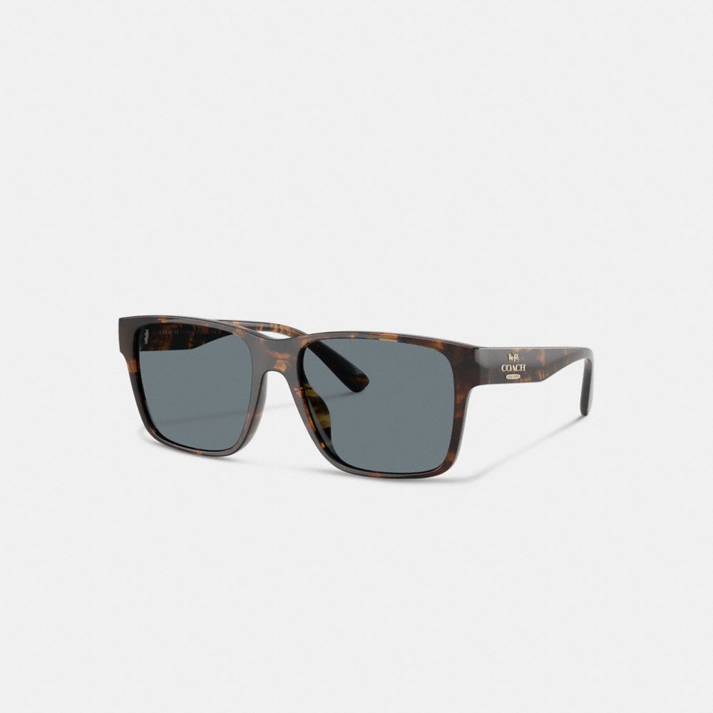 Coach Square Sunglasses Dark Tortoise