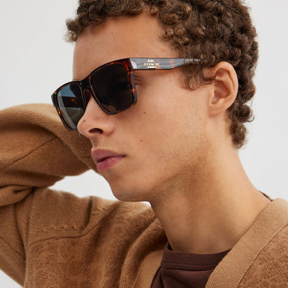 Square Sunglasses Dark Tortoise Dark Tortoise