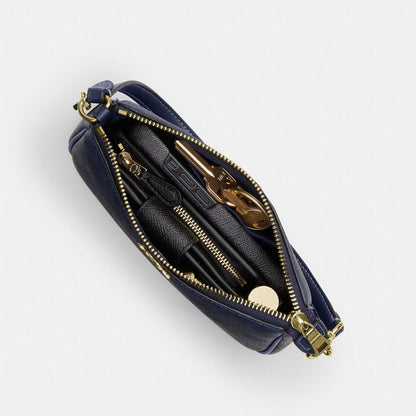 Coach Nolita 19 In Signature Canvas Gold/Navy