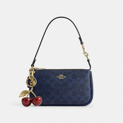 Coach Nolita 19 In Signature Canvas Gold/Navy