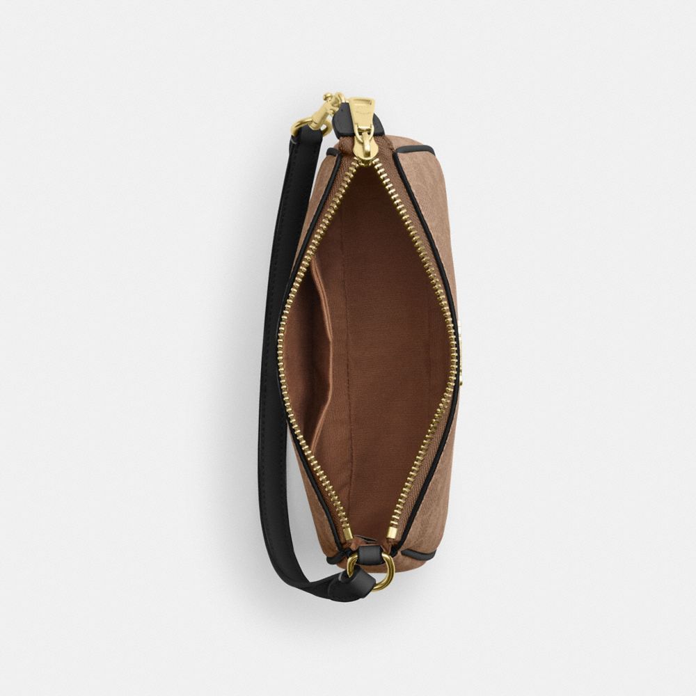 Coach Nolita 19 In Signature Canvas Gold Tan Black