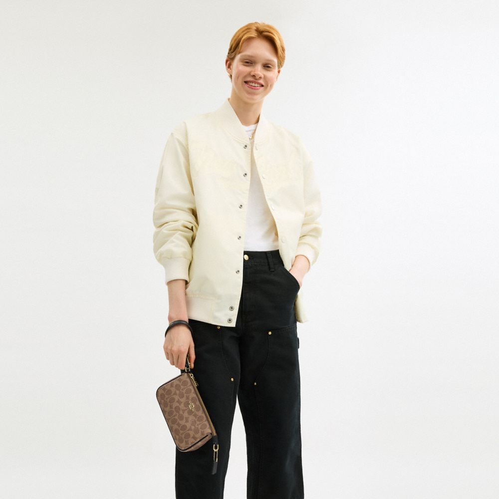 Coach Nolita 19 In Signature Canvas Gold Tan Black