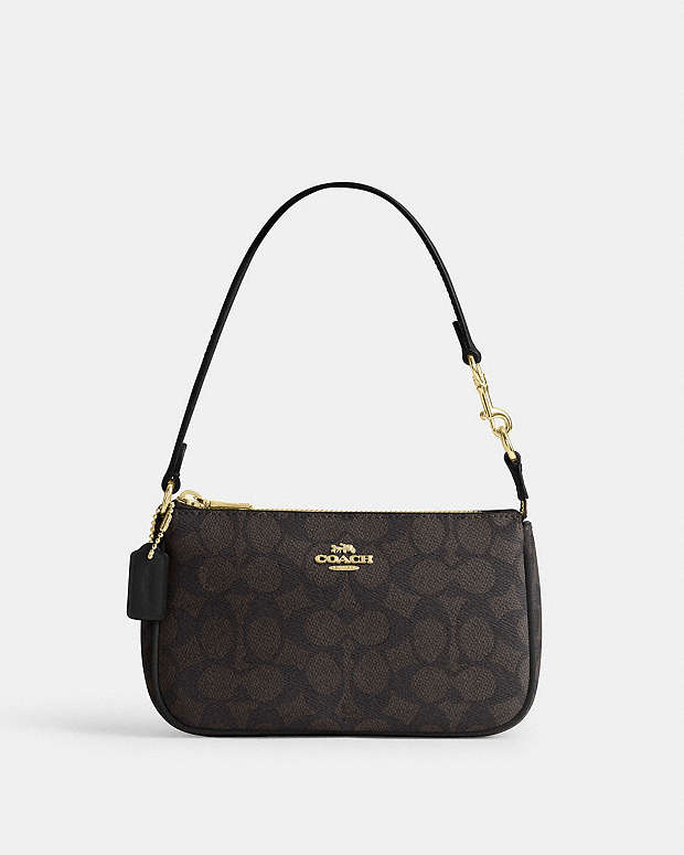 Nolita 19 In Signature Canvas Signature Canvas-Gold-Walnut-Black Signature Canvas-Gold-Walnut-Black