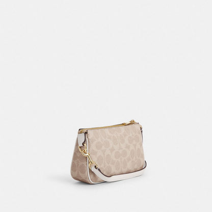 Coach Nolita 19 In Signature Canvas Gold Sand Chalk