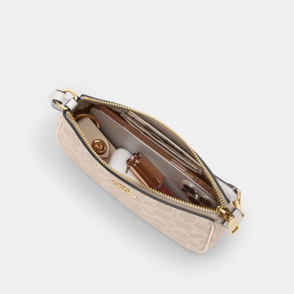 Coach Nolita 19 In Signature Canvas Gold Sand Chalk