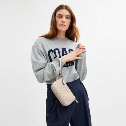 Coach Nolita 19 In Signature Canvas Gold Sand Chalk