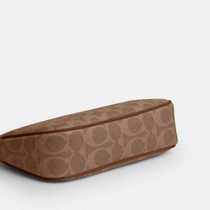 Coach Nolita 19 In Signature Canvas Gold Tan Brown