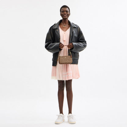 Coach Nolita 19 In Signature Canvas Gold Tan Brown