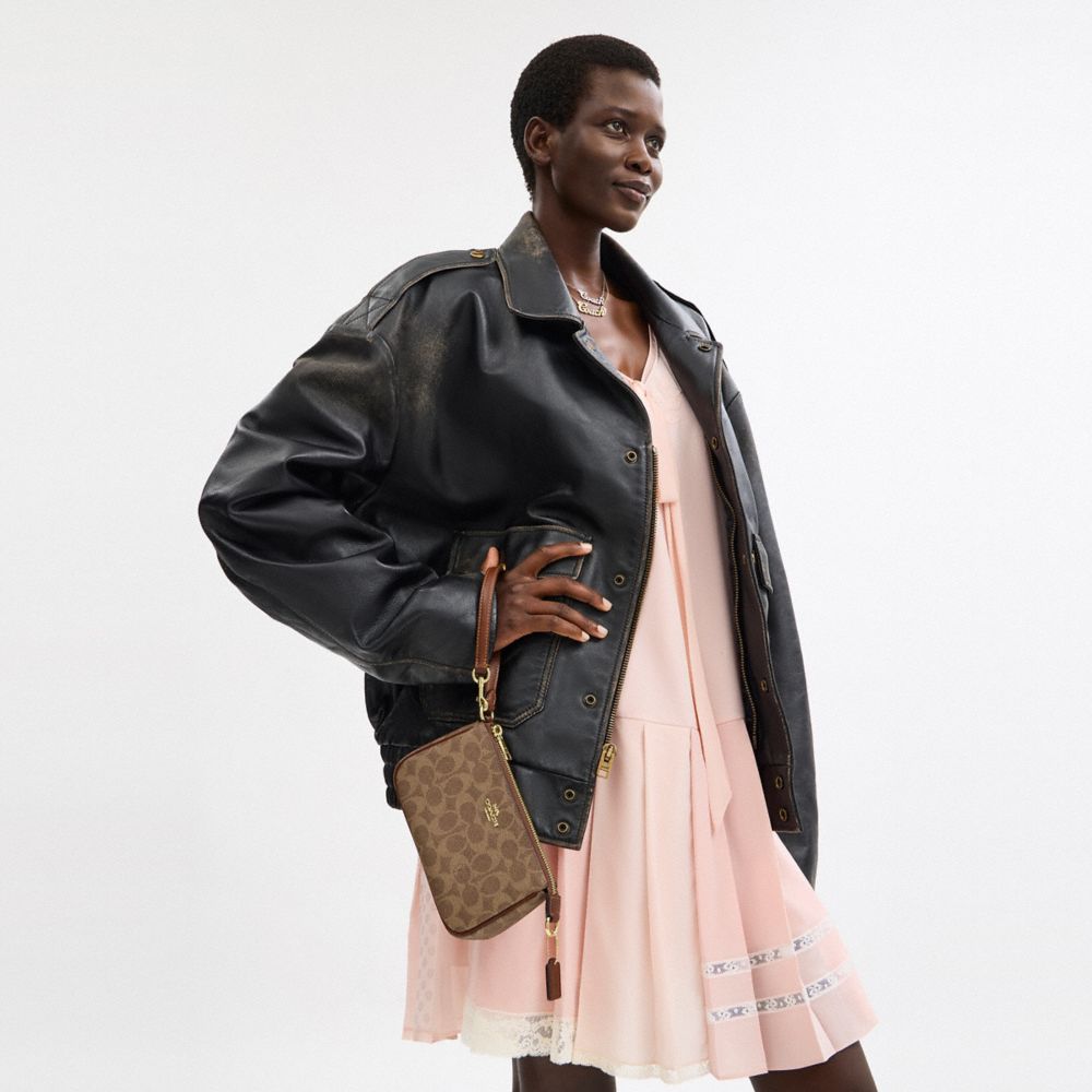 Coach Nolita 19 In Signature Canvas Gold Tan Brown