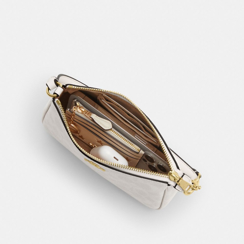 Coach Nolita 19 In Signature Canvas Gold White Chalk