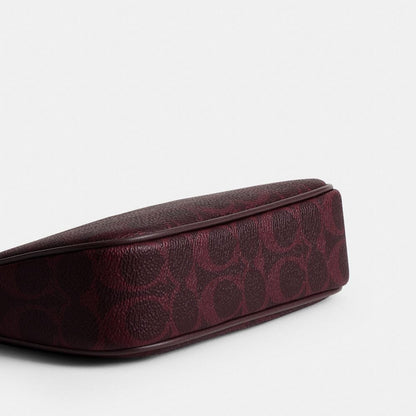 Coach Nolita 19 In Signature Canvas Gold/Black Currant