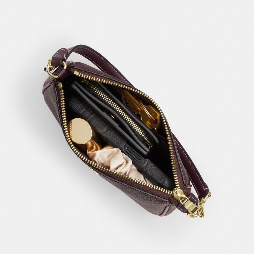 Coach Nolita 19 In Signature Canvas Gold/Black Currant