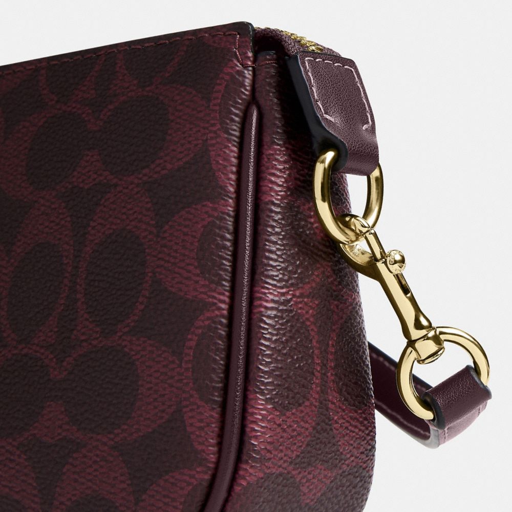 Coach Nolita 19 In Signature Canvas Gold/Black Currant