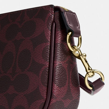 Coach Nolita 19 In Signature Canvas Gold/Black Currant