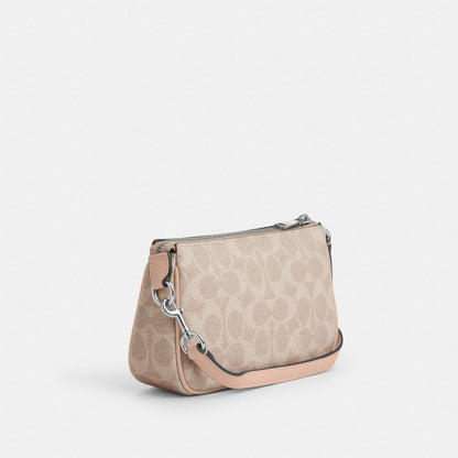 Coach Nolita 19 In Signature Canvas Silver