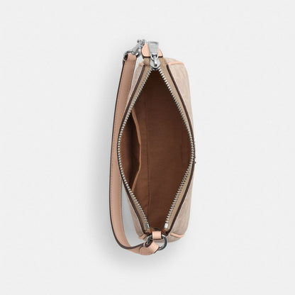 Coach Nolita 19 In Signature Canvas Silver Sand Taupe