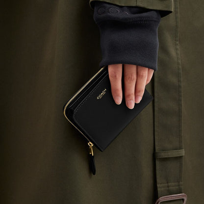Coach New York Billfold Wallet Brass Black