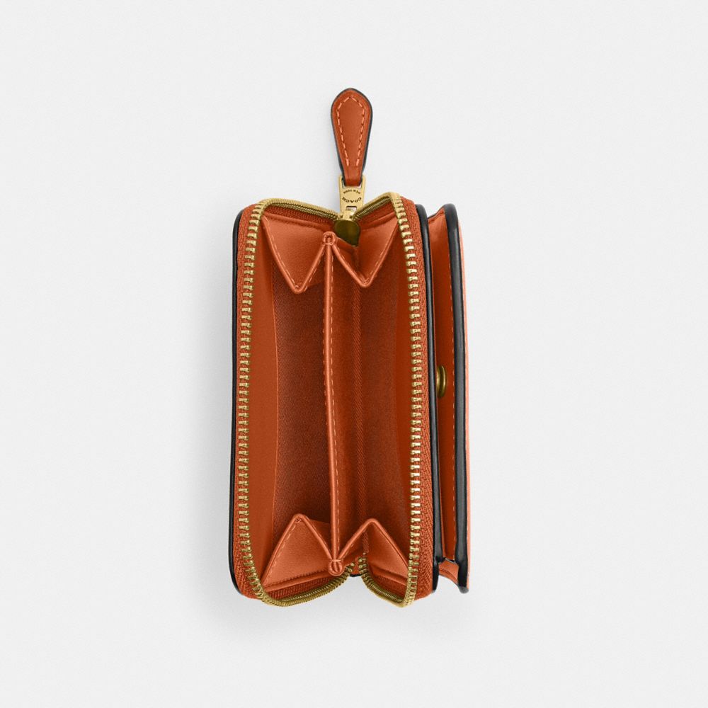 Coach New York Billfold Wallet Brass Toffee