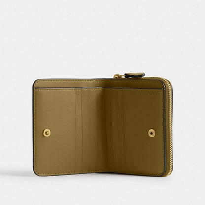 Coach New York Billfold Wallet Brass Muted Olive