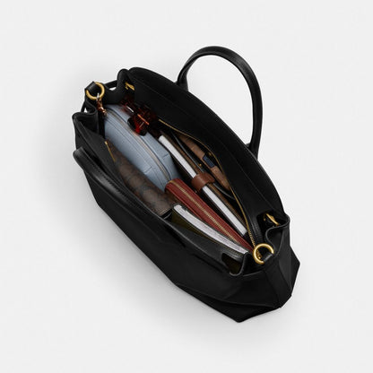Coach Soft Empire Carryall Bag 40 Brass Black