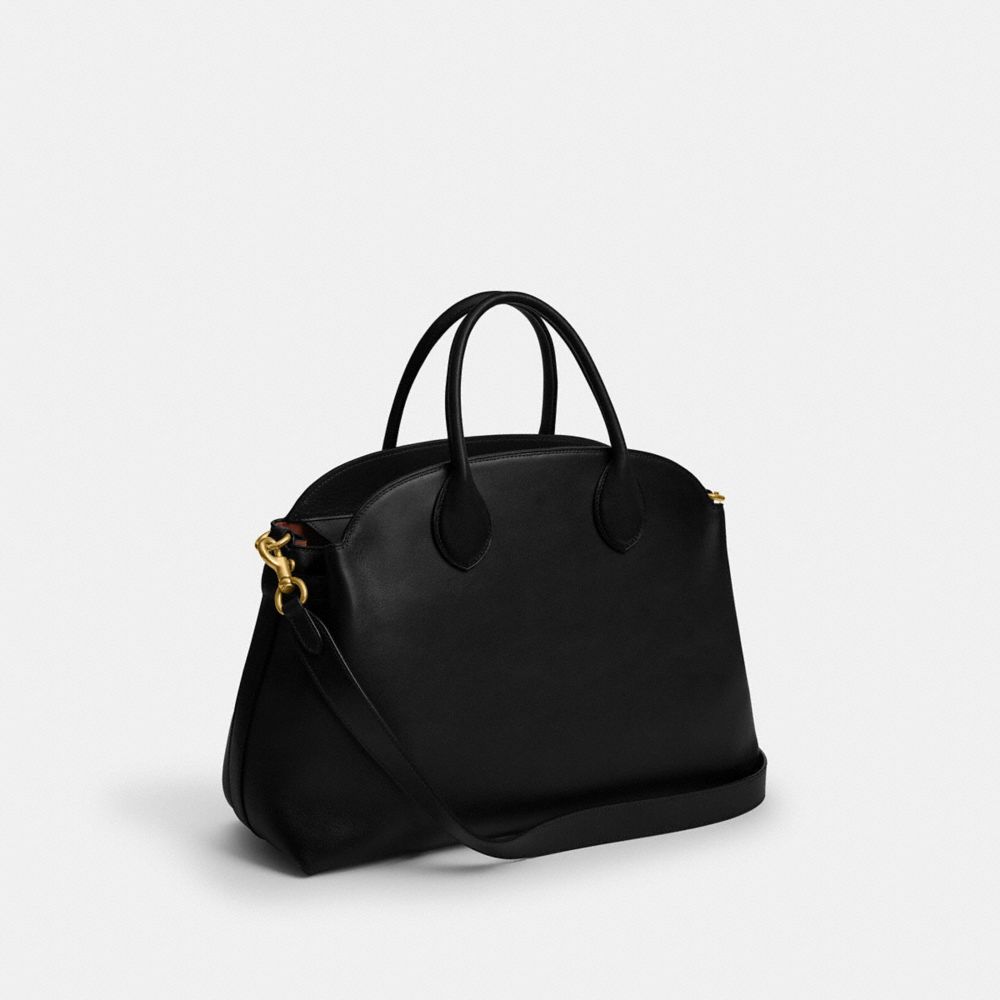 Coach Soft Empire Carryall Bag 40 Brass Black