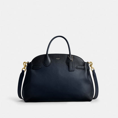Coach Soft Empire Carryall Bag 40 Brass Dark Navy