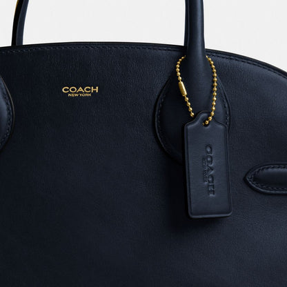 Coach Soft Empire Carryall Bag 40 Brass Dark Navy