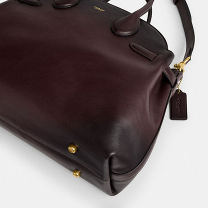 Coach Soft Empire Carryall Bag 40 Brass Merlot