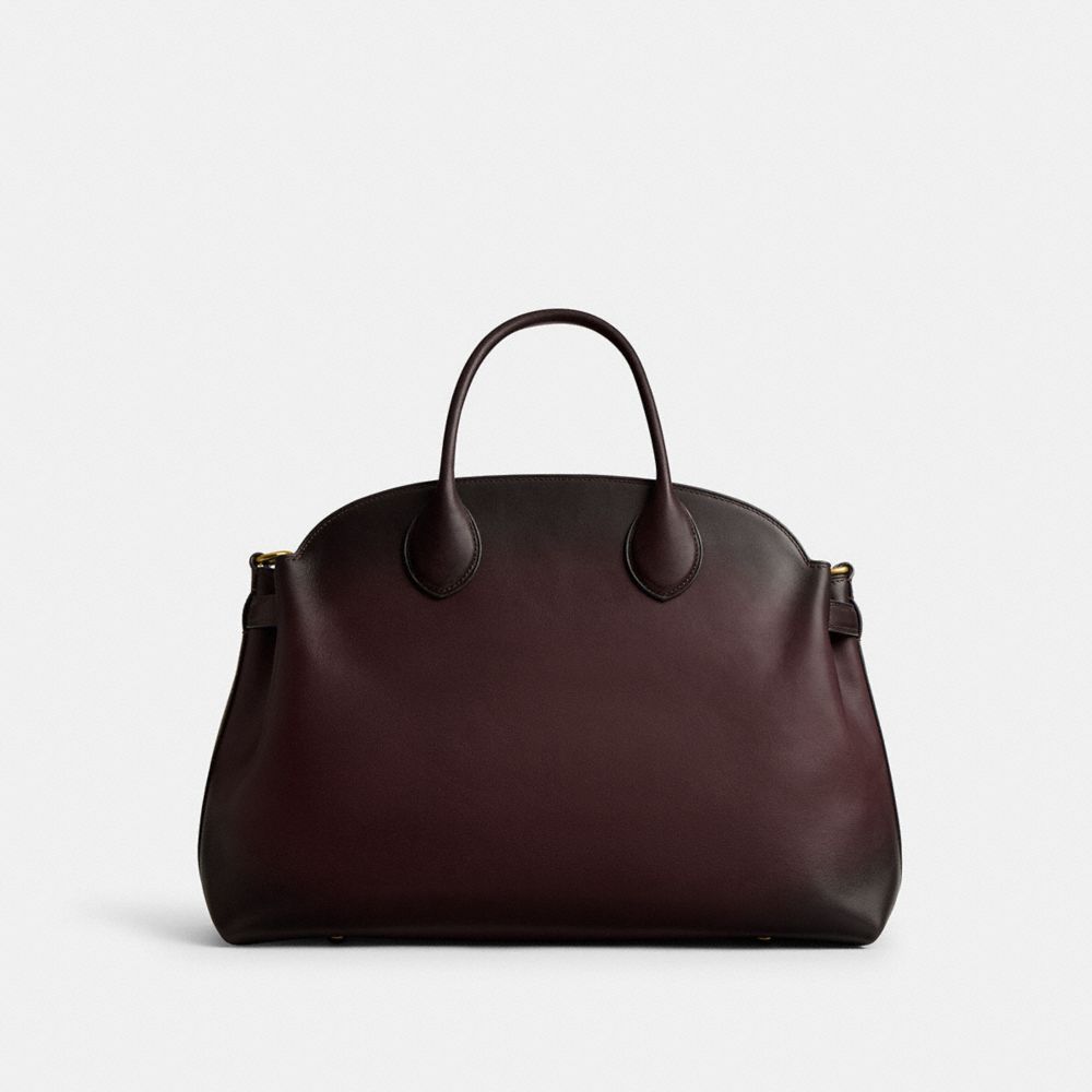 Coach Soft Empire Carryall Bag 40 Brass Merlot
