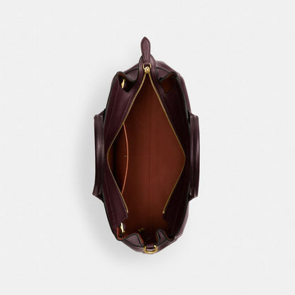 Coach Soft Empire Carryall Bag 40 Brass Merlot