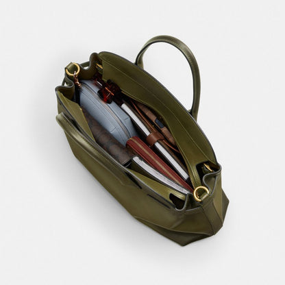 Coach Soft Empire Carryall Bag 40 Brass Olive