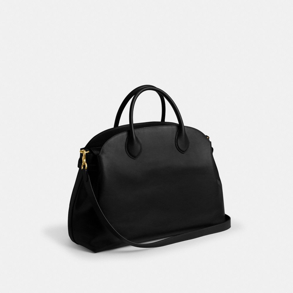 Coach Soft Empire Carryall Bag 48 Brass Black