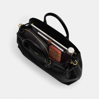 Coach Soft Empire Carryall Bag 48 Brass Black
