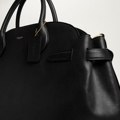 Coach Soft Empire Carryall Bag 48 Brass Black