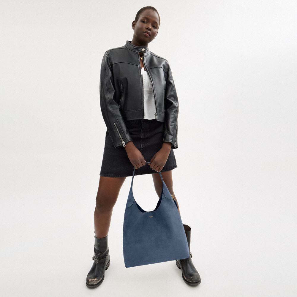 Coach Brooklyn Shoulder Bag 39 Brass Light Denim