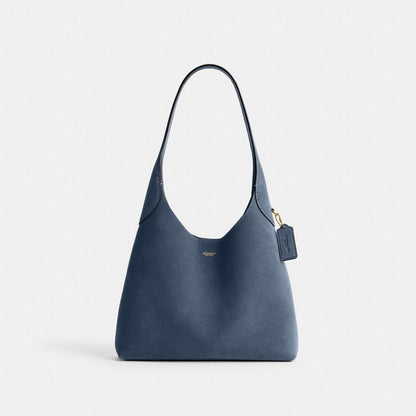 Coach Brooklyn Shoulder Bag 28 Brass Light Denim