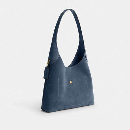 Coach Brooklyn Shoulder Bag 28 Brass Light Denim