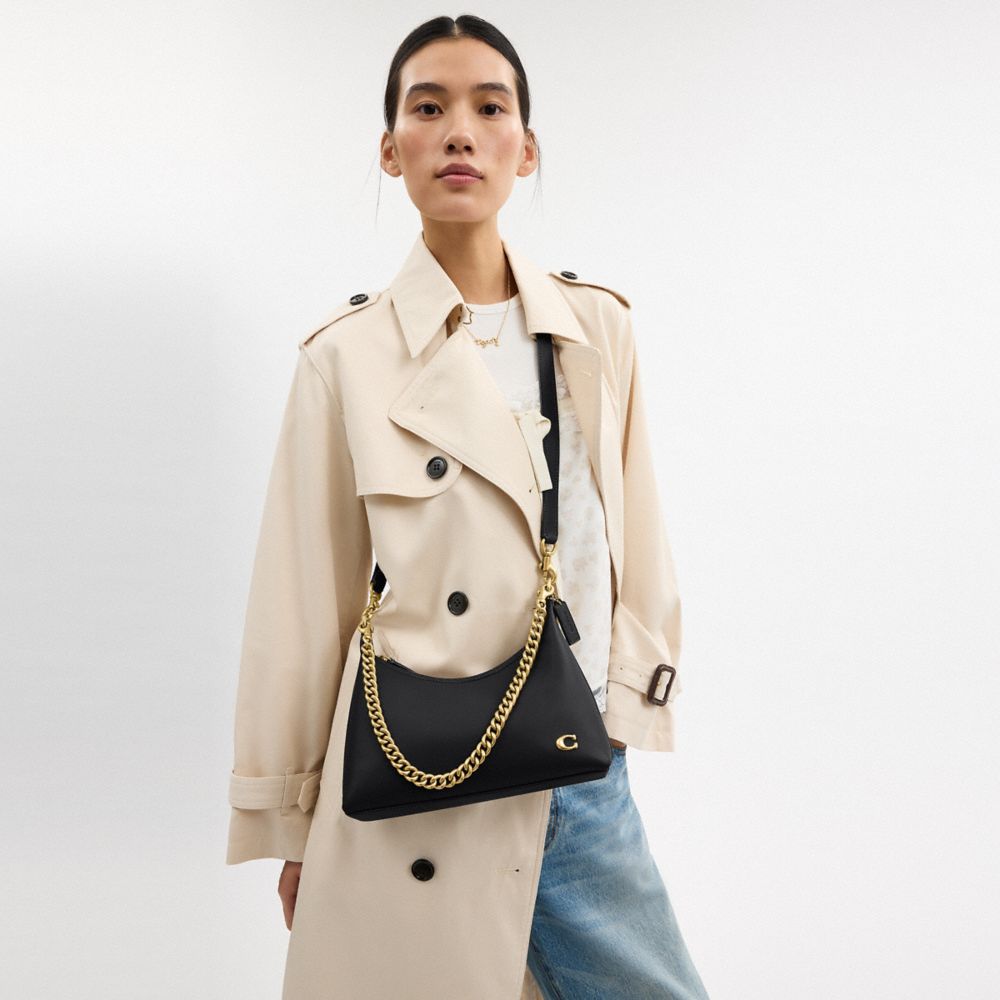 Coach Juliet Shoulder Bag 25 Brass/Black