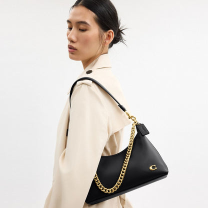 Coach Juliet Shoulder Bag 25 Brass/Black