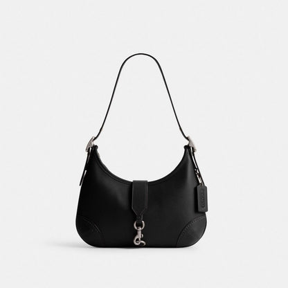 Coach Hamptons Hobo Bag Silver Black