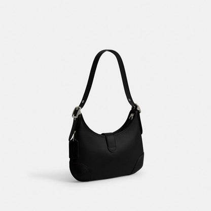 Coach Hamptons Hobo Bag Silver Black